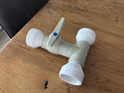 Pool valve/switch from PPR pieces