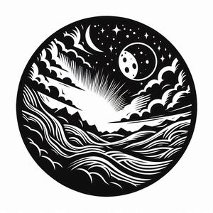 Wall art: A dreamy flight above the clouds