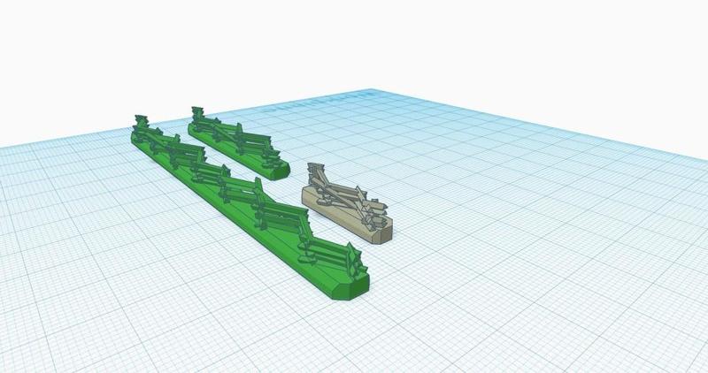 6mm Snake rail fence (triangle rails)