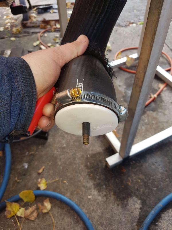 2.5 2.75 and 3 inch Boost blocking cap for testing turbo intercoolers and silicon or rubber pipes