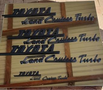 Toyota Land Cruiser Turbo Badges