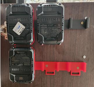 Craftsman V20 3 Place Battery Latching Holders Mount