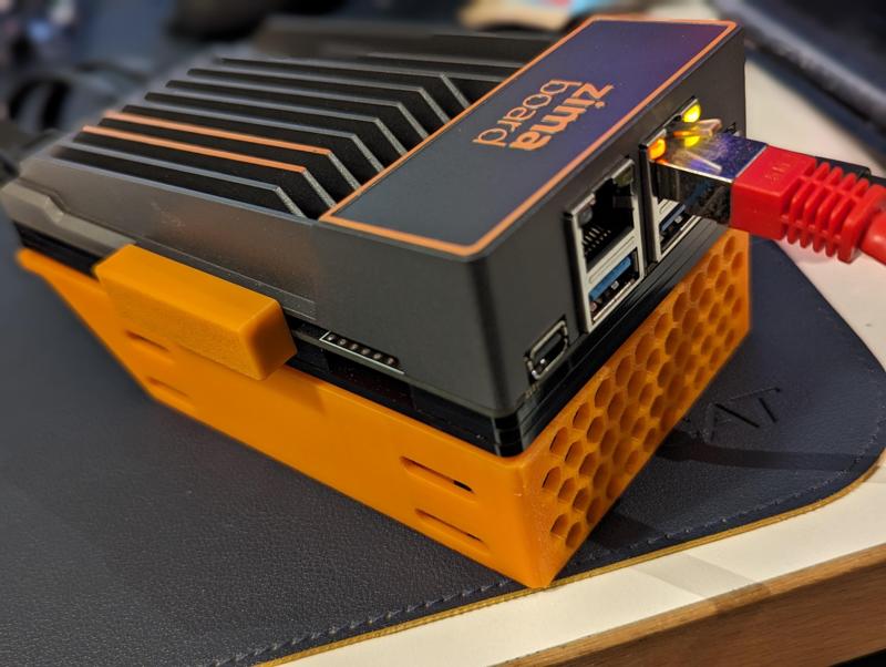 Zimaboard Dual HDD Stand Honeycomb remix