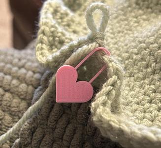 Cute Heart Stitch Marker