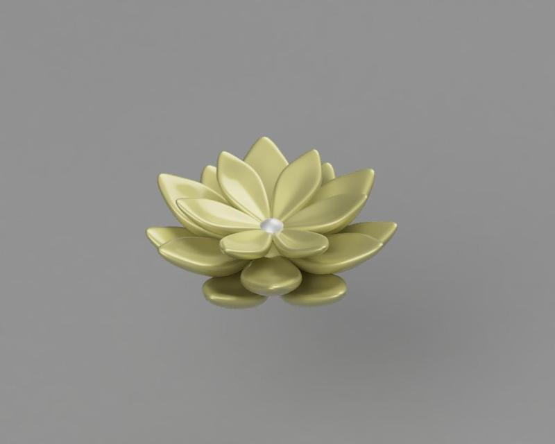 Minimalist Succulent Plant Echeveria Style 3D Printer File