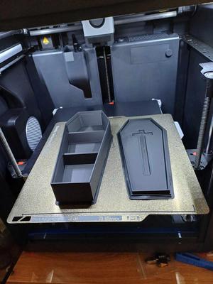Halloween Coffin (now with shelves) on Bambu P1S