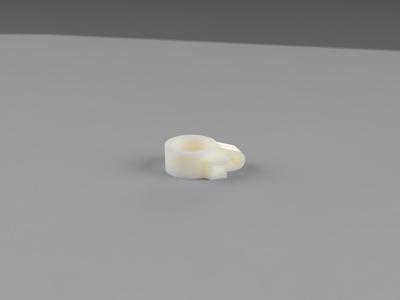 Front brake line hose clamp guide