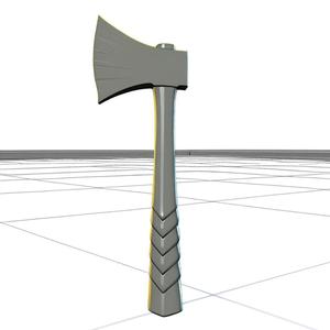 Fantasy Axe 3D Model STL Printable