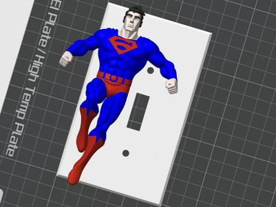 Superman Light Switch Cover Plate Clark Kent