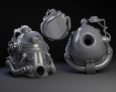 Fallout: T51b Power Armor Helmet - Dice Tower