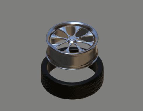 Wheel with tire