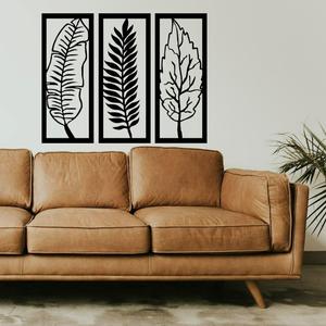 LEAVES 3 PARTS WALL DECORATION