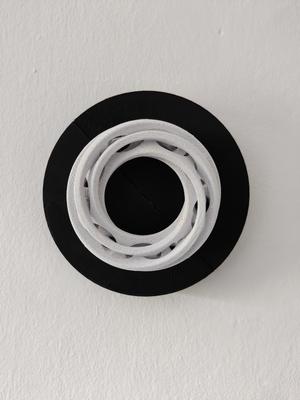 Rotatable Interlocking Mobius Rings Wall Art