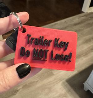 Trailer Lock Key tag