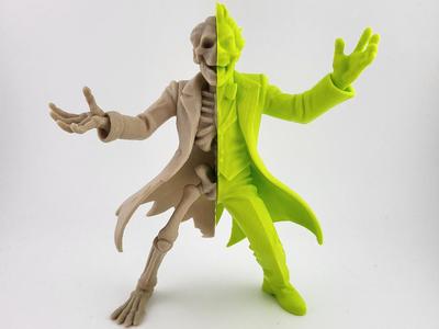 Joker Skeleton Half Figure Batman DC Comics 3D