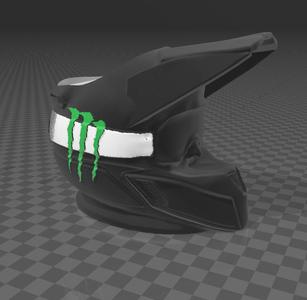 MATE CASCO KAWASAKI MOTOCROSS MINIMALIST NOST3D