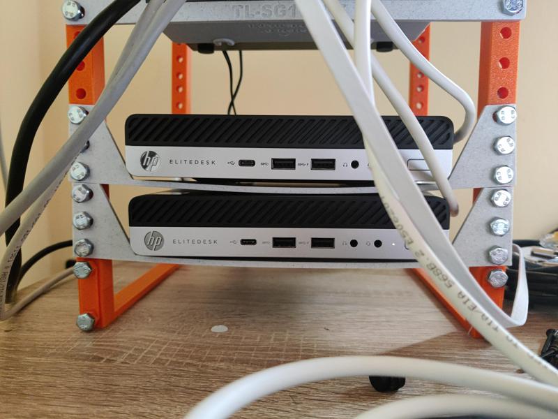 EliteDesk 800 G3 Mini (and newer) 10 Inch Rack mount Adapter