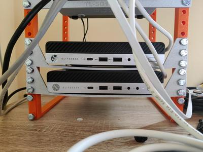 EliteDesk 800 G3 Mini (and newer) 10 Inch Rack mount Adapter