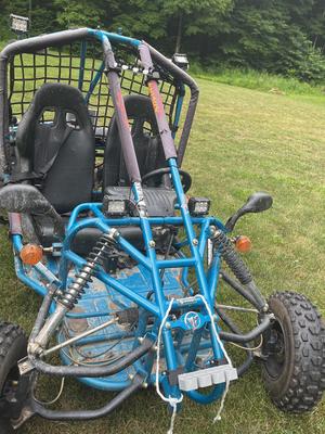 fishing pole mount go-cart