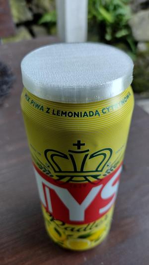 simple TPU lid for beer can (EU 500ml and 330ml)