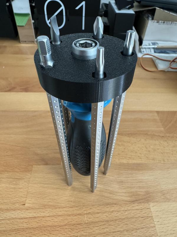 Workzone Doppelkopf Ratschen Schraubendreher Set Halter