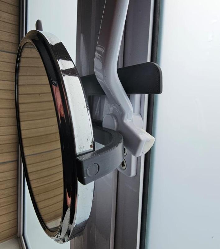 Shaving mirror hang frame