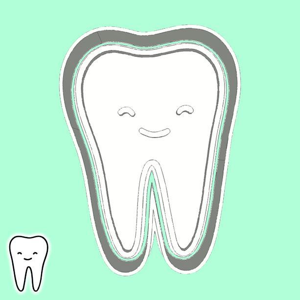 Dentist cookie cutters - healthy tooth (style 1)