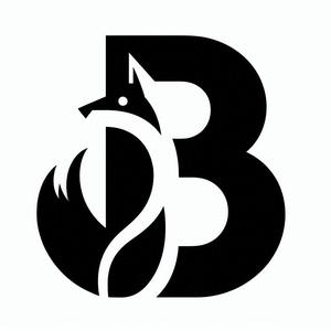 Fox alphabet: Letter B (version 4)