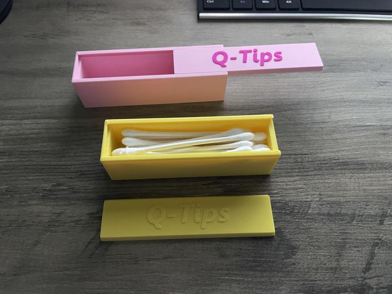 Travel Q-Tip box