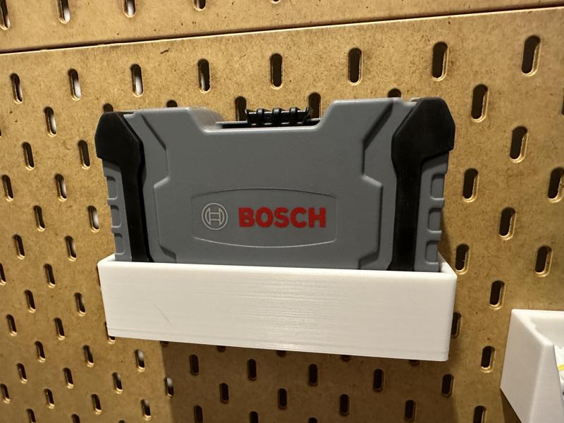 Ikea Skadis holder for for Bosch hex bit Box