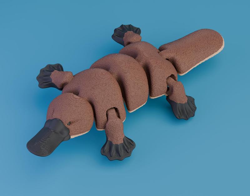 Articulated Platypus (Singlecolor + Multicolor files)