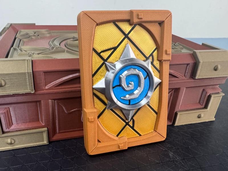 Hearthstone, Hearthstone Friends Fireside Gathering Card Back, Refrigerator Magnet (best results with AMS)