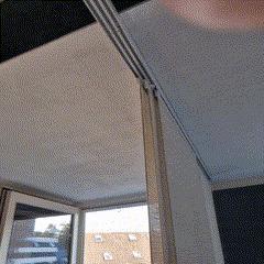 IKEA VIDGA Panel curtain rail slide link - open your curtain panels together!