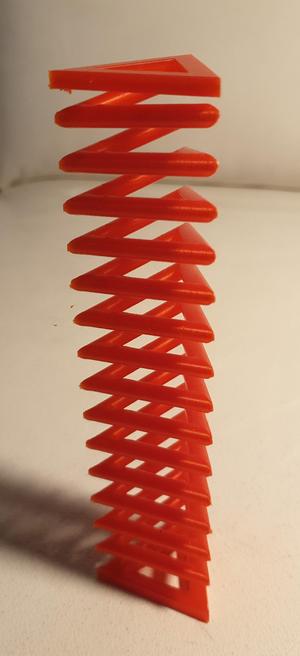 Triangular spring, no supports