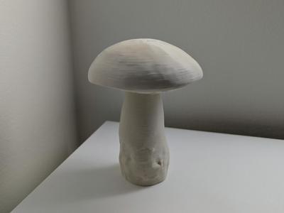 Realistic mushroom decor