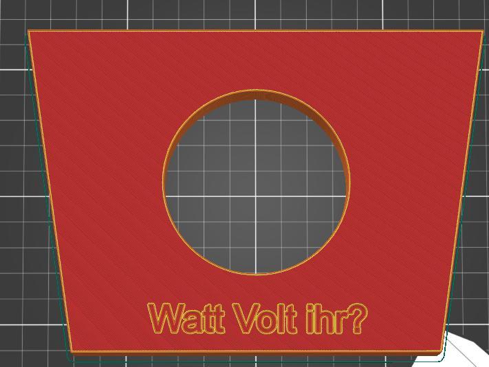 Halterung für Voltmeter (Passat 35i,Corrado)
