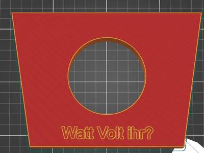 Halterung für Voltmeter (Passat 35i,Corrado)