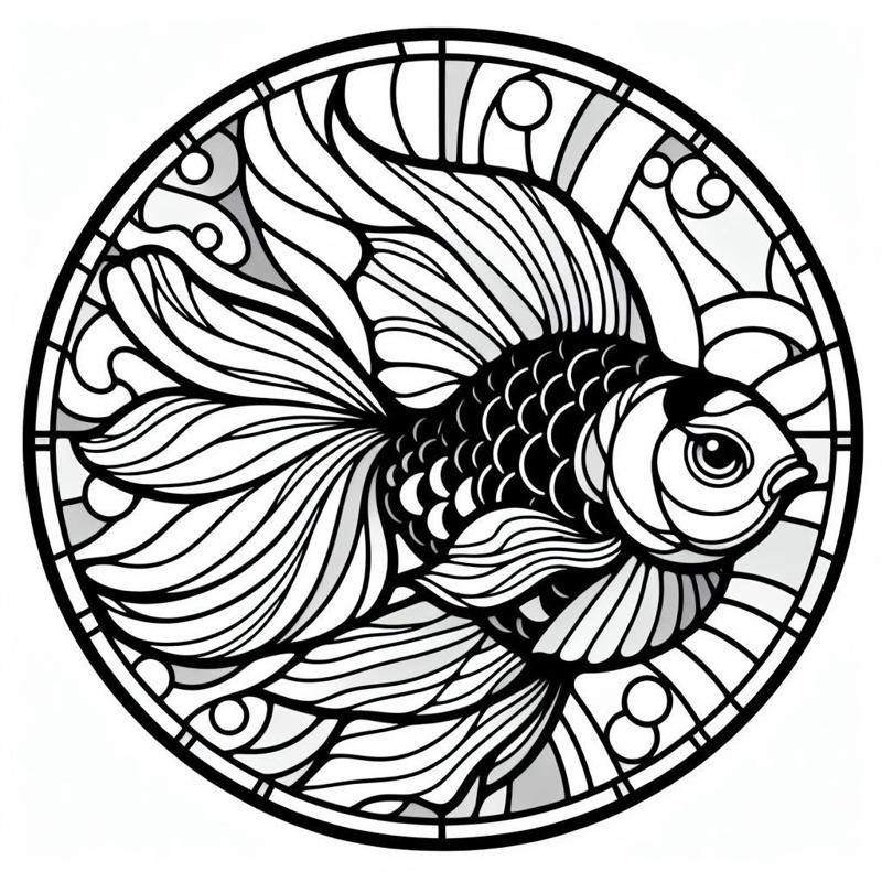 Wall art - Golden fish