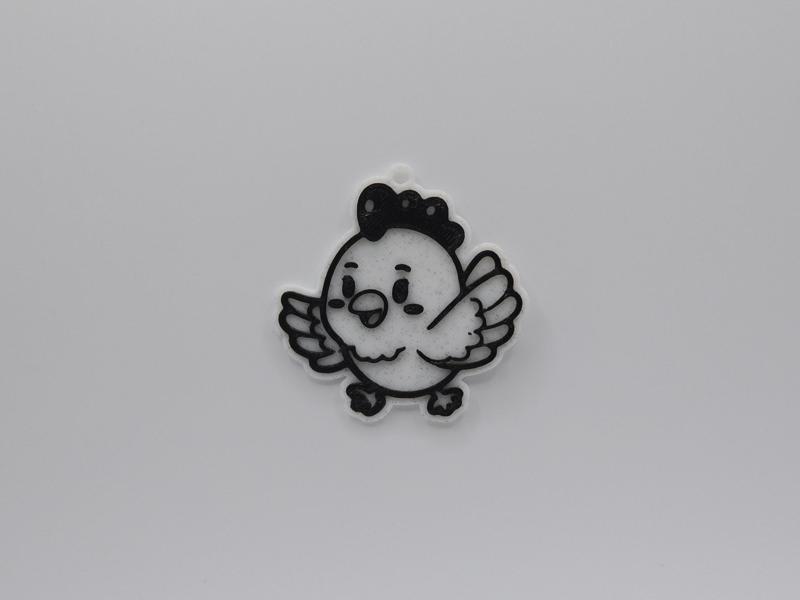 Cute Chicken Keychain