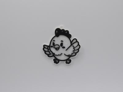 Cute Chicken Keychain