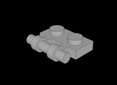 Lego Compatible (2540.dat) Plate  1 x  2 with Handle