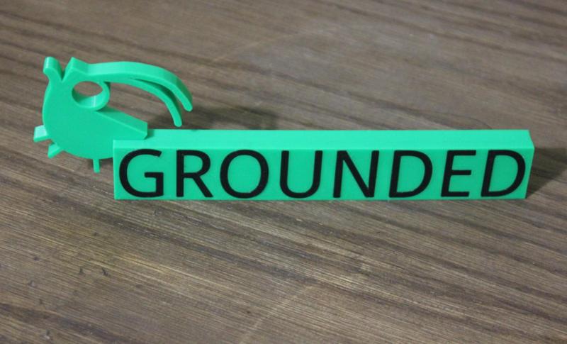 Grounded Sign with Aphid