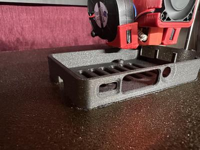 Raspberry Pi 4 Case with bigger HDMI Slot, Camera cable opening and additional raiser