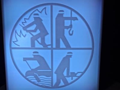 Fire Department Logo – lithophane with Light Box