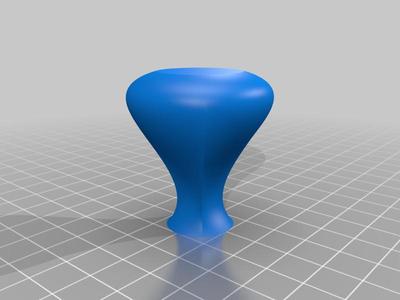 Closet door or cabinet pull handle knob