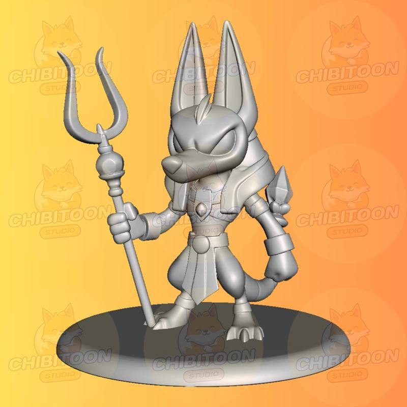 🐕🏺🔱 Nuby – The Ancient Jackal God! 🔱🏺🐕 | Chibi Kawaii