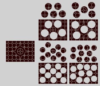 30k Thousand Sons Chaos space marine display bases and topper selection, 2x 32mm 10 man, 2x 40mm 5 man