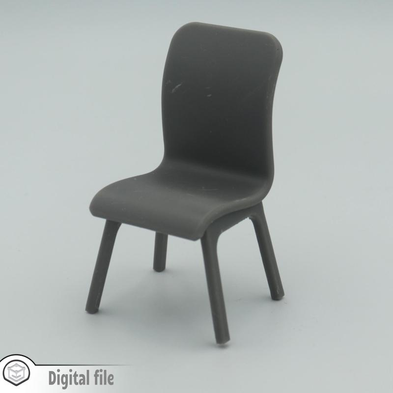 1:12 miniature Dining room chair Ikea inspired