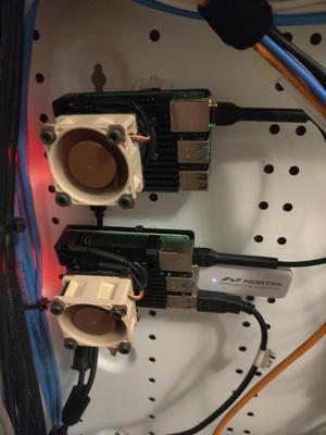 Twin 25mm -> single 40mm fan converter