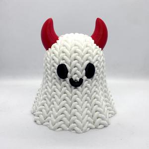 Knitted Ghosts (Halloween, Devil, Windy, Sad, Mustache)